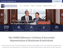 Tablet Screenshot of chwmlaw.com